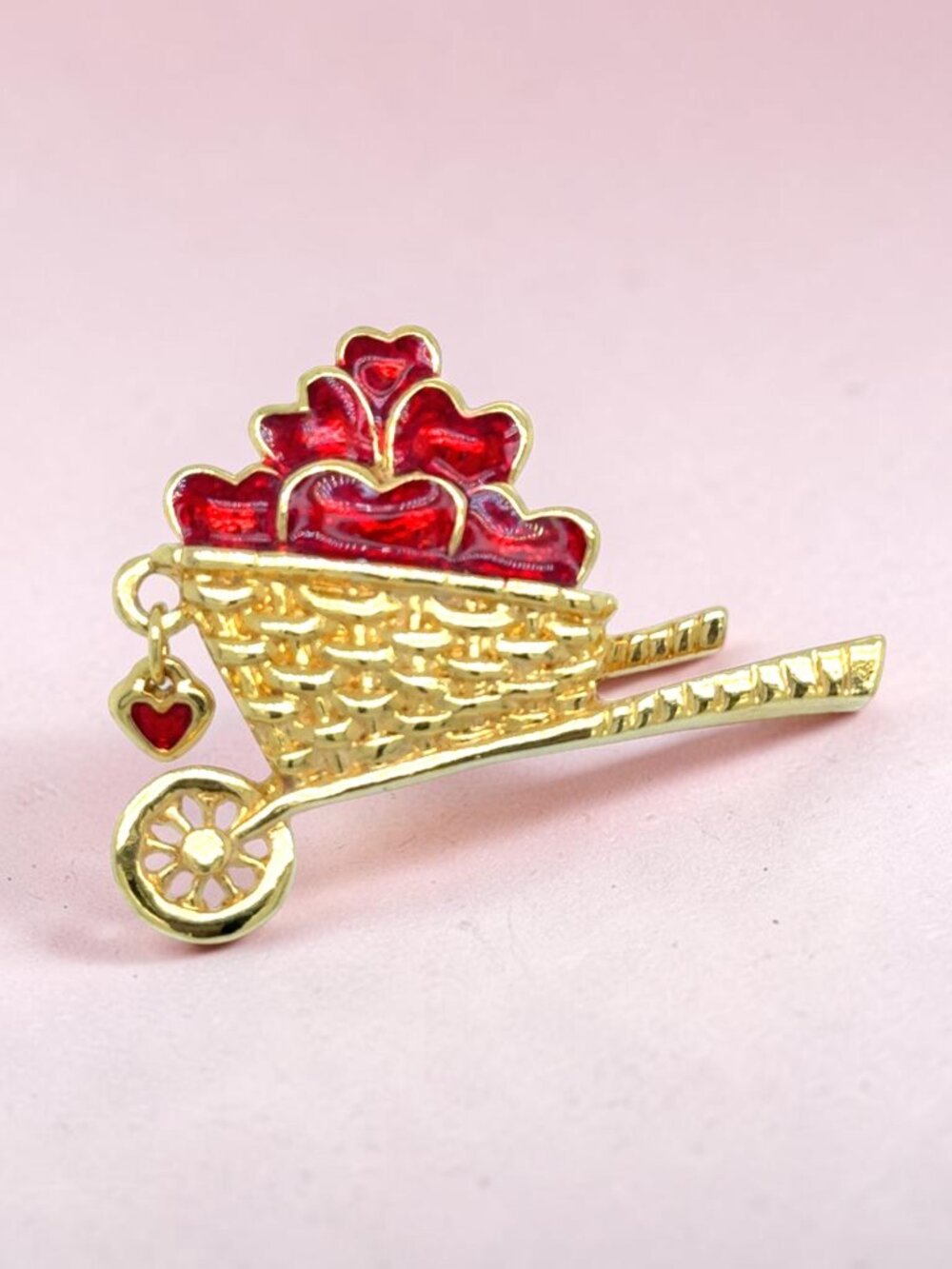 Avon Garden of Love Wheelbarrow Pin